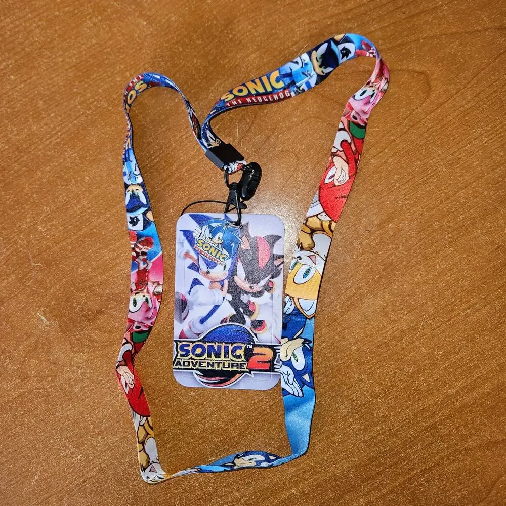 Sonic Adventure 2 Lanyard with Badge Holder & Sonic Charm